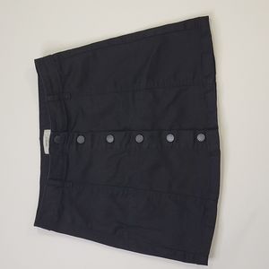 Forever 21 Black Button Down Skirt SZ 28